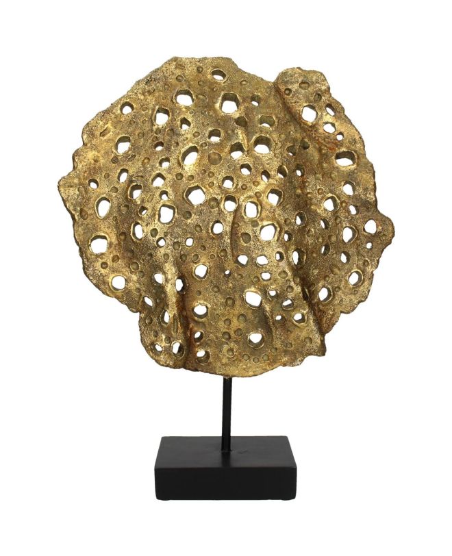 Διακοσμητικό Κοράλι Χρυσό Polyresin 36x10.8x47cm