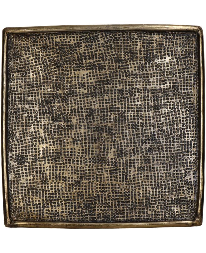 Δίσκος Χρυσό Αλουμίνιο 25x25x0.5cm