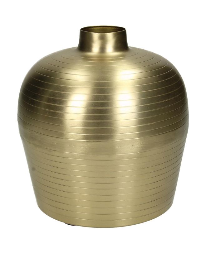 Βάζο Χρυσό Μέταλλο 15.2x15.2x16cm