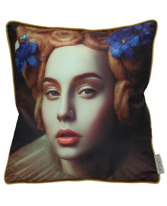 Μαξιλάρι Γυναίκα Φυσικό Βελούδο 45x45cm