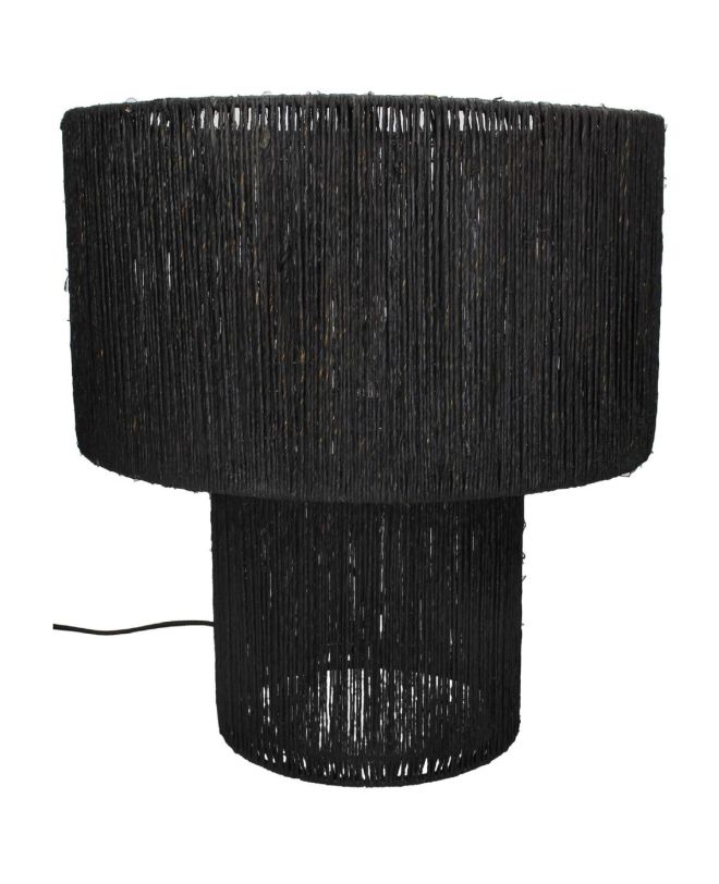 Επιτραπέζιο Φωτιστικό Μαύρο Γιούτα 40x40x42cm