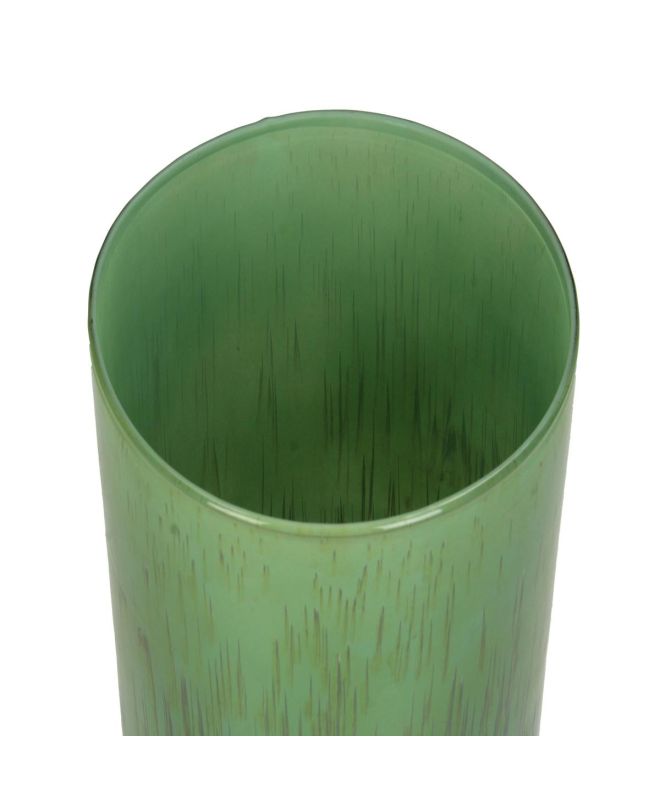 Κηροπήγιο ArteLibre Πράσινο Γυαλί 19x19x23cm