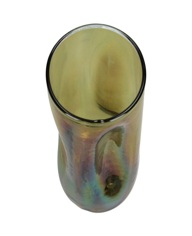 Κηροπήγιο ArteLibre Καφέ Γυαλί 14x14x20cm