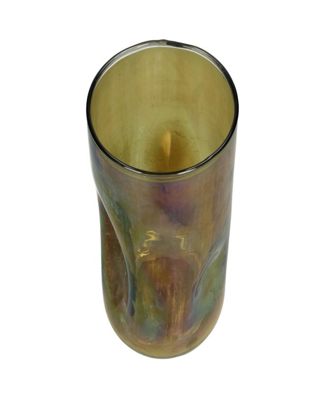 Κηροπήγιο ArteLibre Καφέ Γυαλί 15x15x26cm