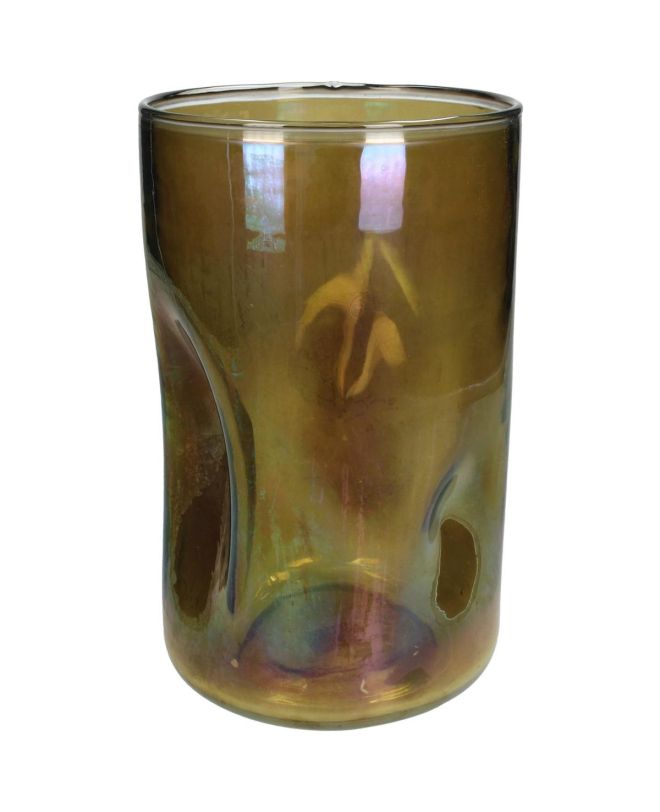 Κηροπήγιο ArteLibre Καφέ Γυαλί 15x15x26cm