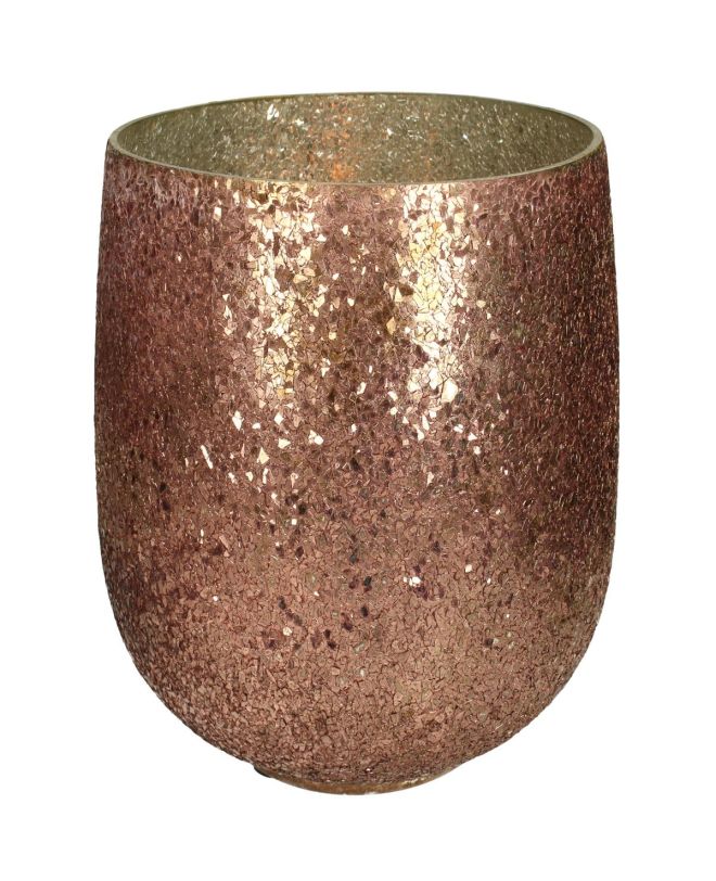 Κηροπήγιο Φυσικό Γυαλί 29.5x29.5x26cm