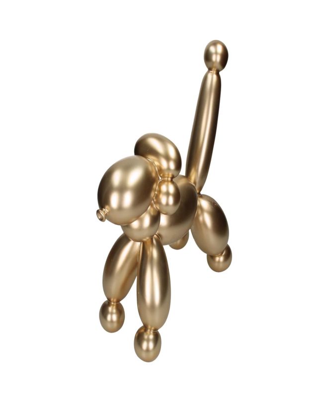 Διακοσμητικό Σκύλος Μπαλόνι Χρυσό Polyresin 41x18.5x40cm