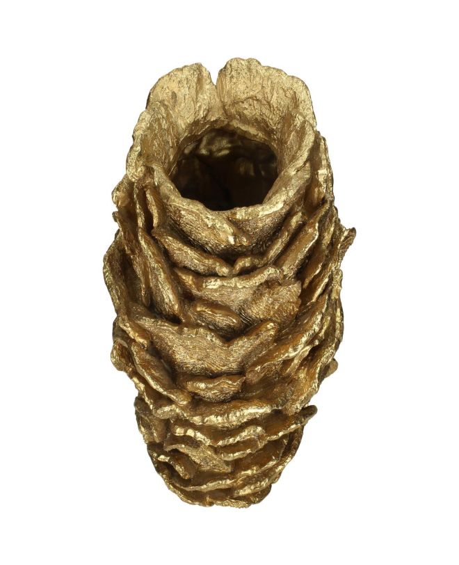 Βάζο Κοράλι Χρυσό Polyresin 21x21x29.3cm