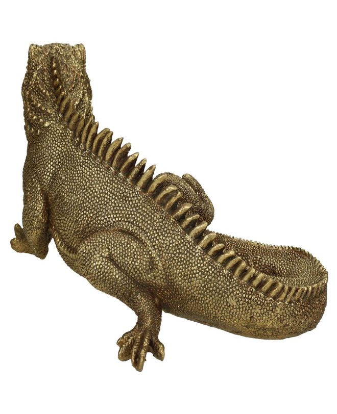 Διακοσμητικό Σαύρα Χρυσό Polyresin 23.7x14.1x10.2cm