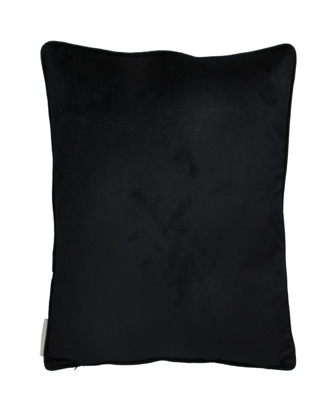 Μαξιλάρι Η Γαλατού Γκρι Βελούδο 45x45cm