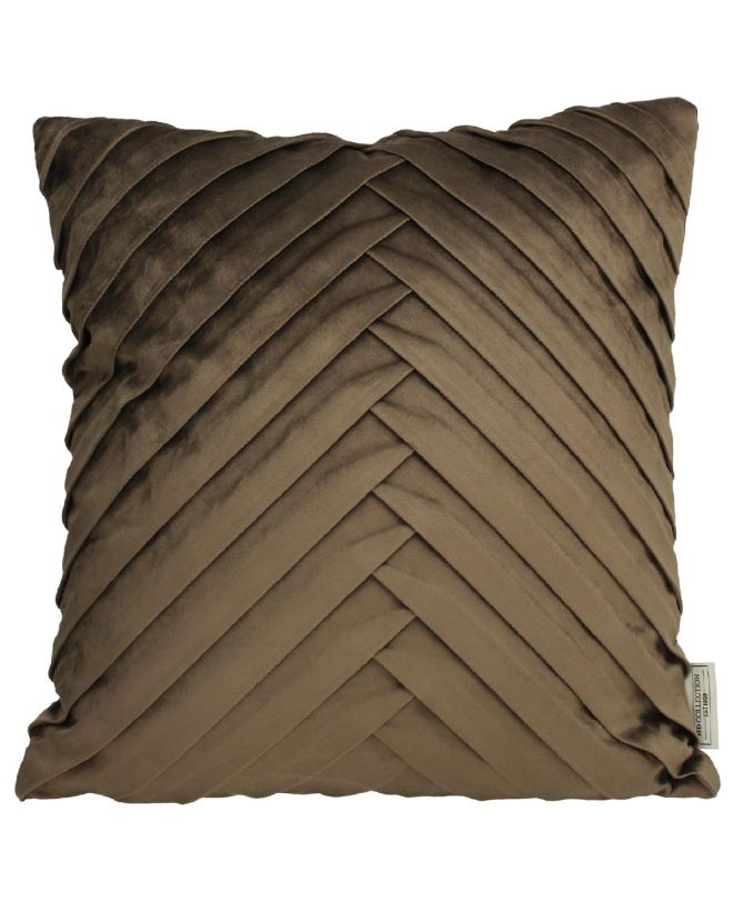 Μαξιλάρι Καφέ Βελούδο 45x45cm