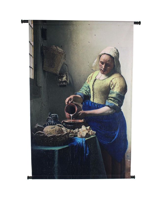 Διακοσμητικό Τοίχου Κρεμαστό Η Γαλατού Μπλε Βελούδο 83x2.5x110cm