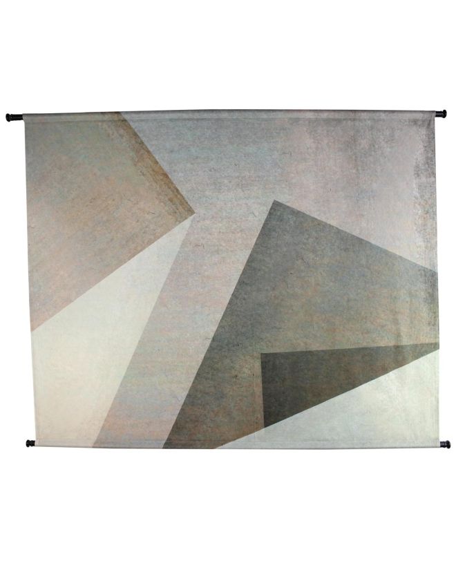 Διακοσμητικό Τοίχου Κρεμαστό Με Σχέδιο Γκρι Βελούδο 146x2.5x110cm