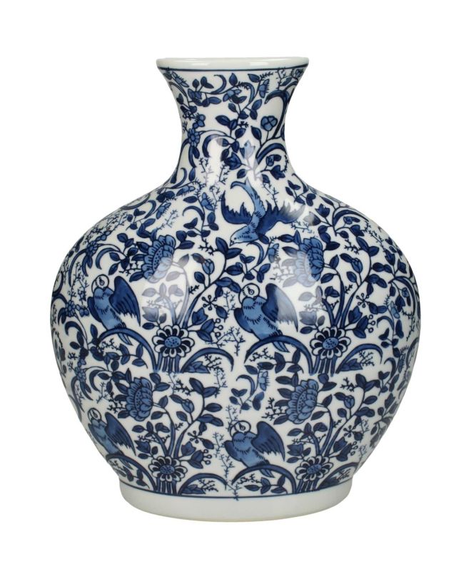 Βάζο Μπλε Πορσελάνη 25x9x30.5cm