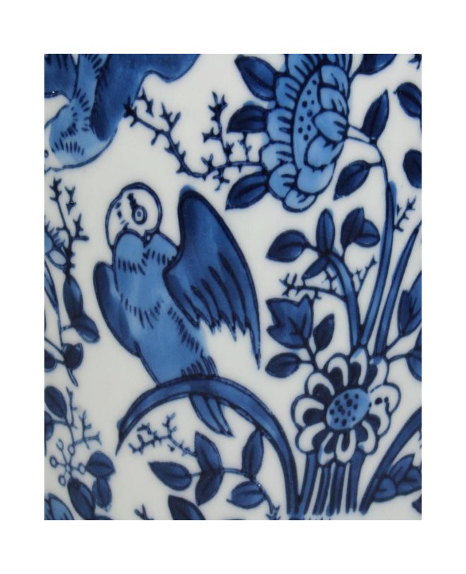 Βάζο Μπλε Πορσελάνη 16x16x30cm