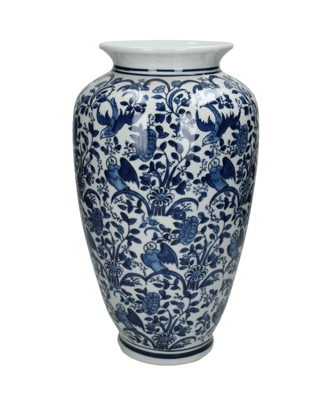 Βάζο Μπλε Πορσελάνη 18x18x36cm