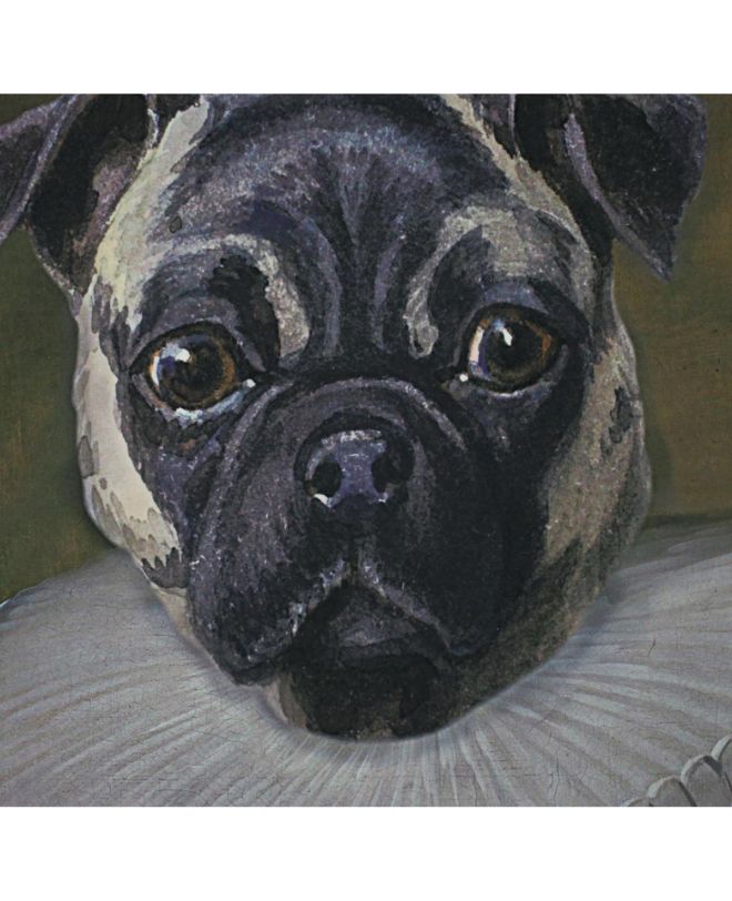 Διακοσμητικό Τοίχου Κρεμαστό Σκύλος Καφέ Βελούδο 83x110cm