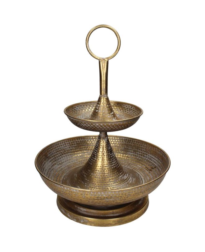 Εταζέρα Χρυσό Μέταλλο 36x36x49.5cm