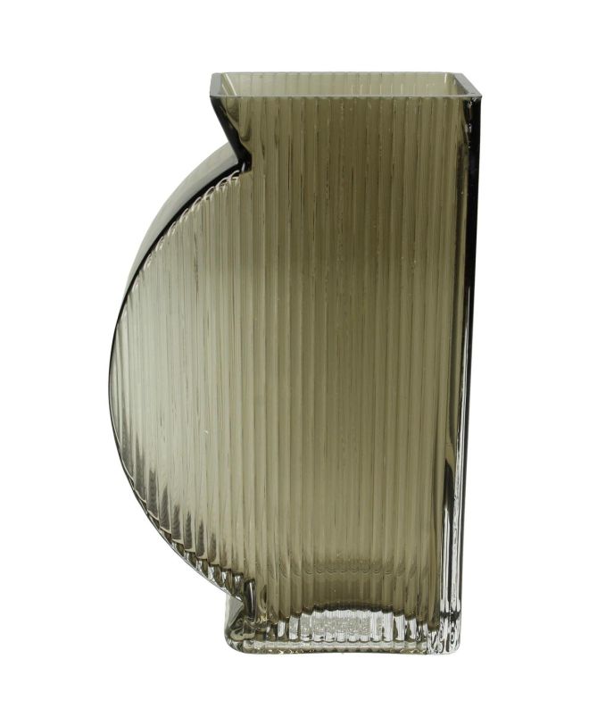 Βάζο ArteLibre Καφέ Γυαλί 12x6x20cm