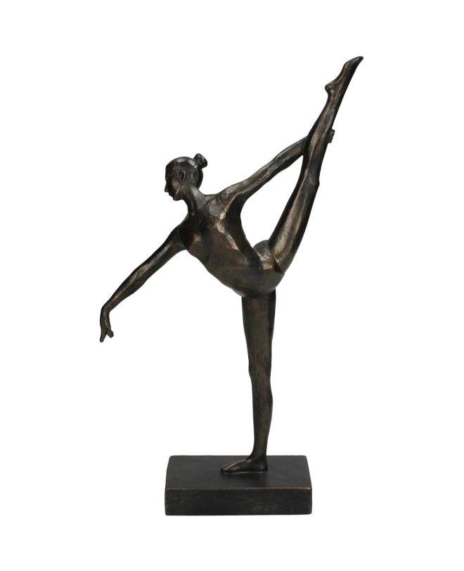 Διακοσμητικό Μπαλαρίνα Μπρονζέ Polyresin 17.1x7.6x32.4cm
