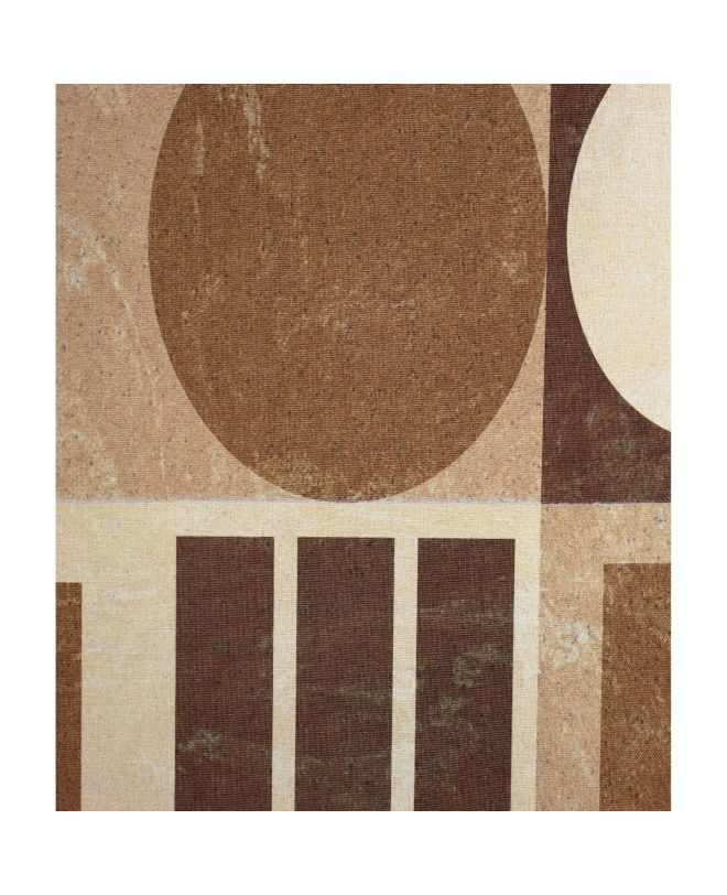 Διακοσμητικό Τοίχου Κρεμαστό Γεωμετρικά Σχέδια Φυσικό Καμβάς 105x136cm