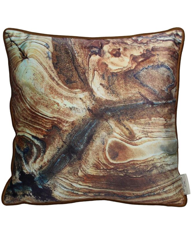 Μαξιλάρι Αχτη Καφέ Βελούδο 45x45cm