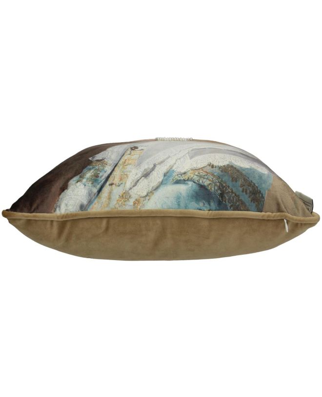 Μαξιλάρι Κορίτσι Μπλε Βελούδο 45x45cm