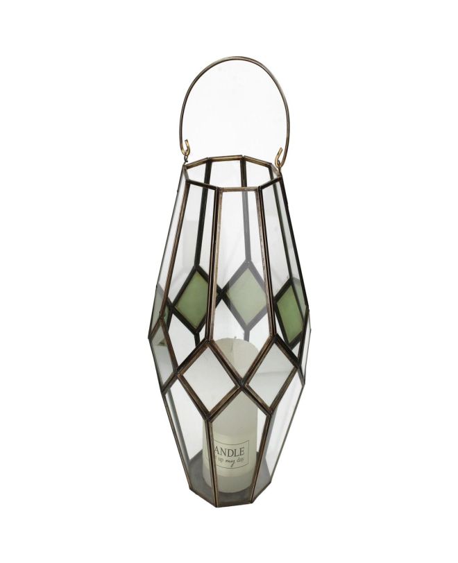 Φανάρι Μπρονζέ Μέταλλο 18x18x31cm