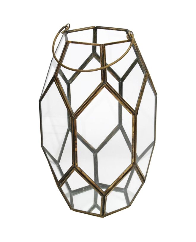 Φανάρι Μπρονζέ Μέταλλο 19x19x30cm