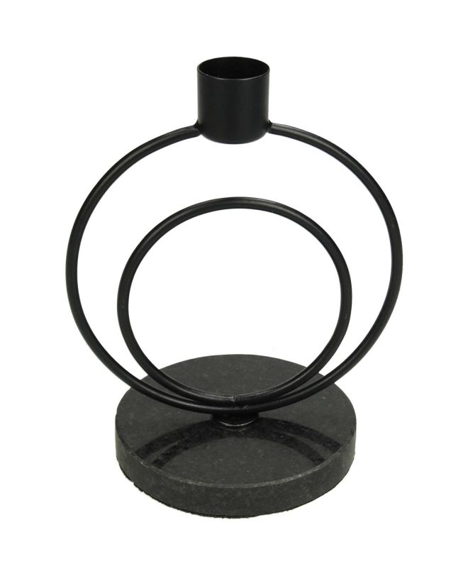 Κηροπήγιο ArteLibre Μαύρο Μέταλλο 11x8.5x14.5cm