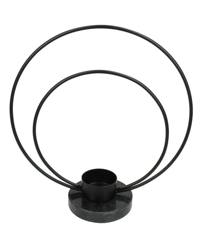 Κηροπήγιο ArteLibre Μαύρο Μέταλλο 21x8.5x23cm