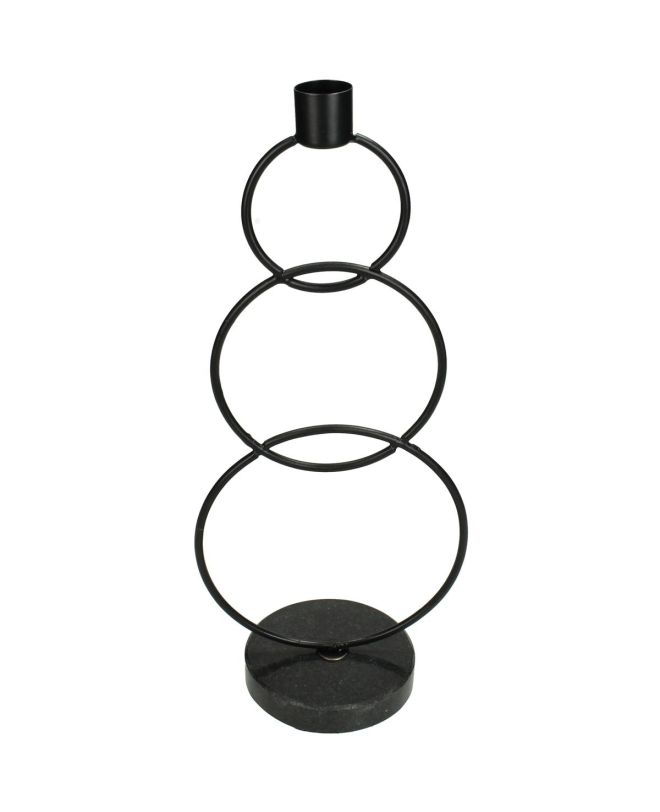 Κηροπήγιο ArteLibre Μαύρο Μέταλλο 13x8.5x29.5cm