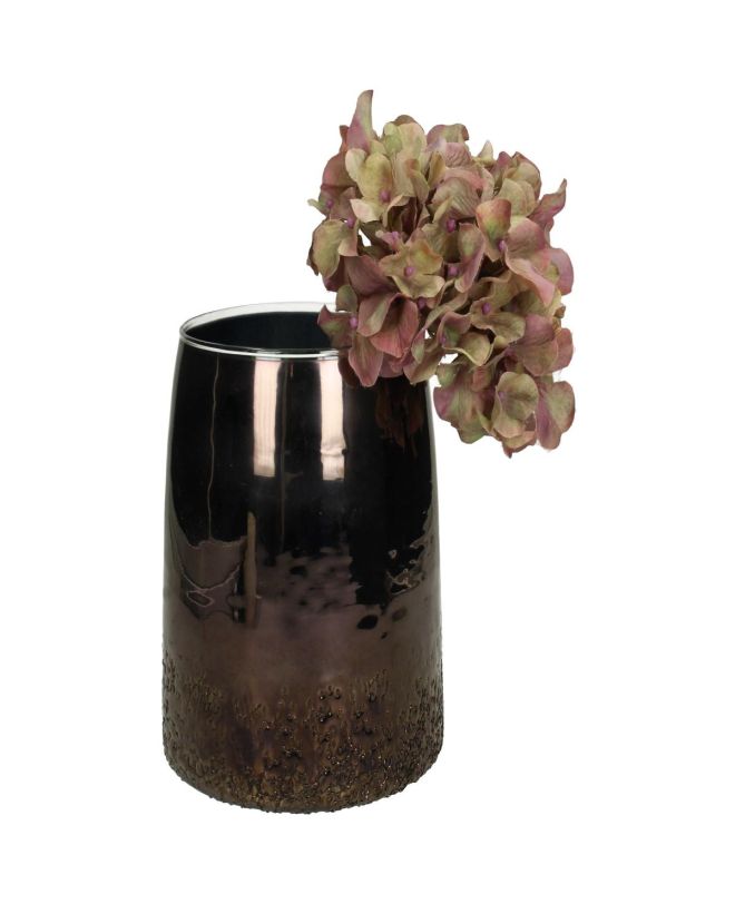 Βάζο Μπλε Γυαλί 16x16x18cm