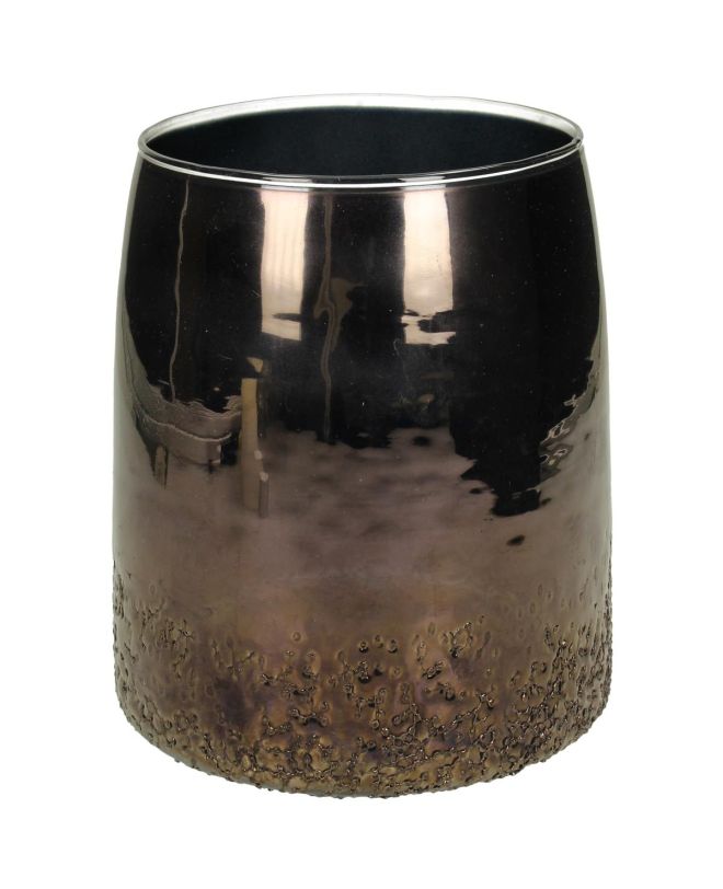 Βάζο Μπλε Γυαλί 16x16x18cm