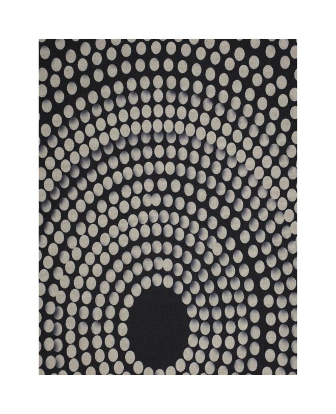 Διακοσμητικό Τοίχου Κρεμαστό Κύκλοι Μαύρο Polyester 146x134cm