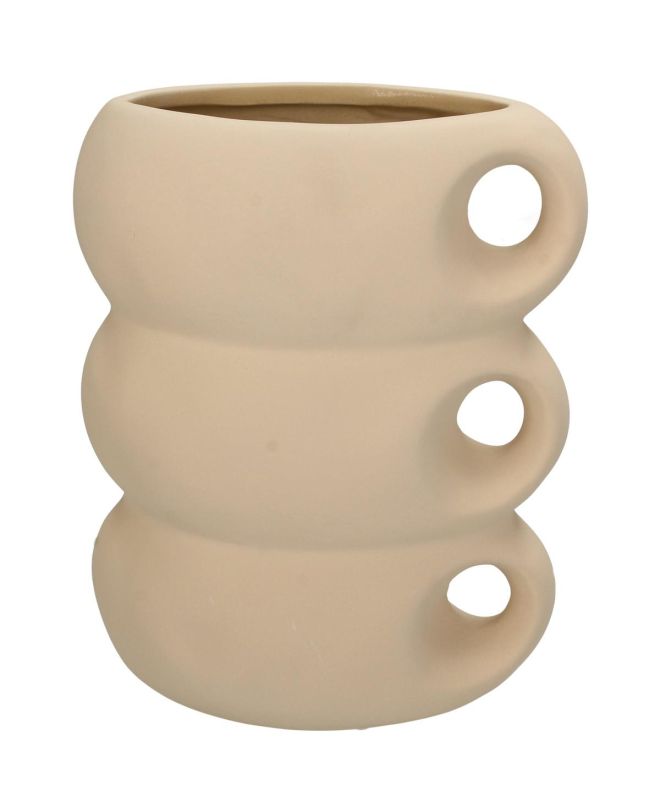 Βάζο ArteLibre Μπεζ Δολομίτης 18.3x11x23.8cm