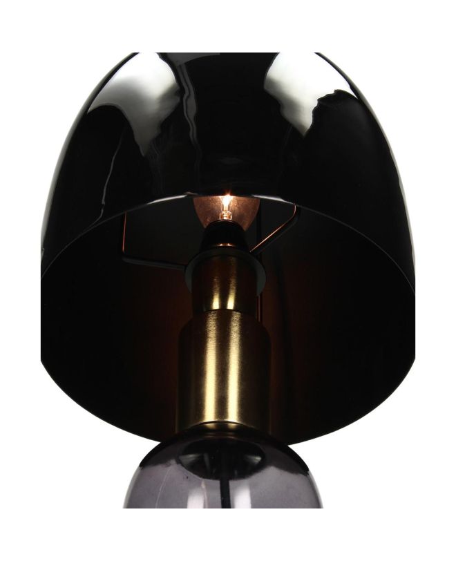 Επιτραπέζιο Φωτιστικό Μαύρο Γυαλί 25x25x39cm