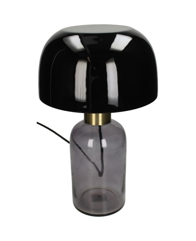 Επιτραπέζιο Φωτιστικό Μαύρο Γυαλί 25x25x39cm