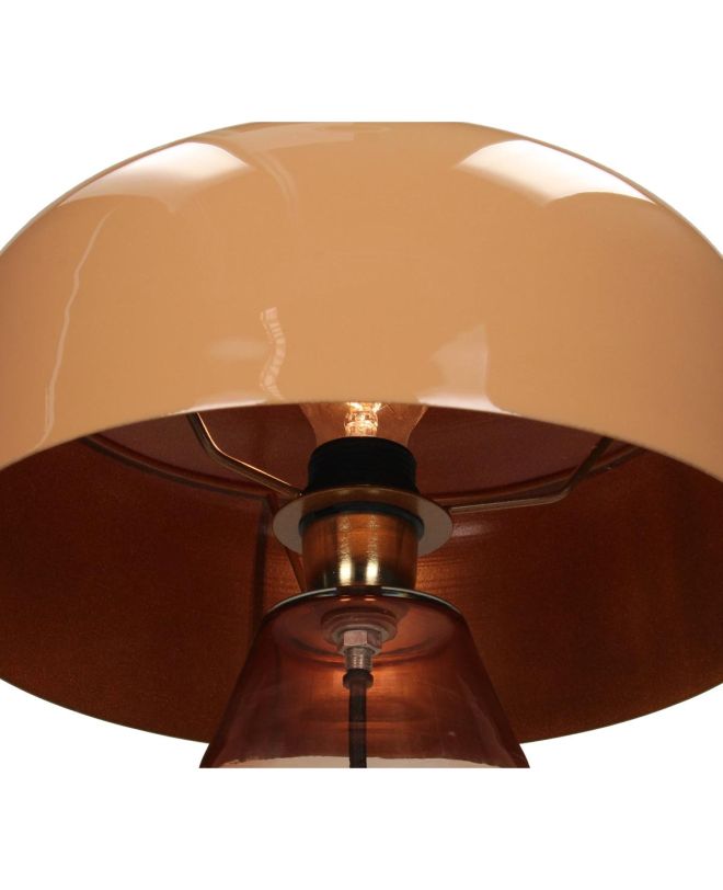 Επιτραπέζιο Φωτιστικό Φυσικό Γυαλί 30x30x39cm