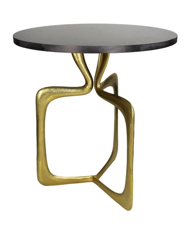 Τραπεζάκι Μαύρο Αλουμίνιο 45x45x51cm