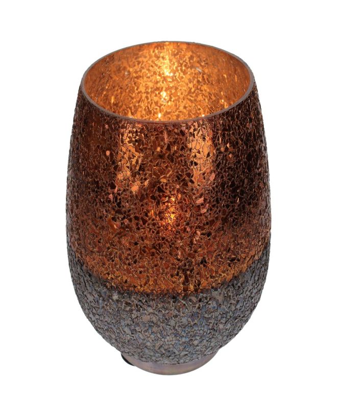 Κηροπήγιο Φυσικό Γυαλί 16x16x16cm