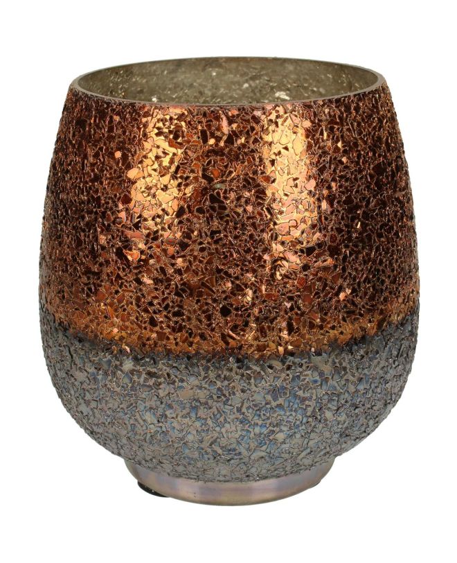 Κηροπήγιο Φυσικό Γυαλί 16x16x16cm