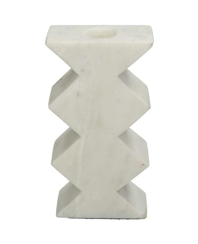 Κηροπήγιο ArteLibre Λευκό Μάρμαρο 8x4x15.5cm