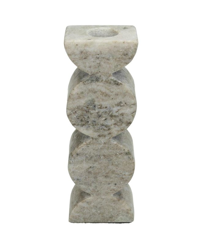 Κηροπήγιο ArteLibre Μπεζ Μάρμαρο 5x4x15.5cm