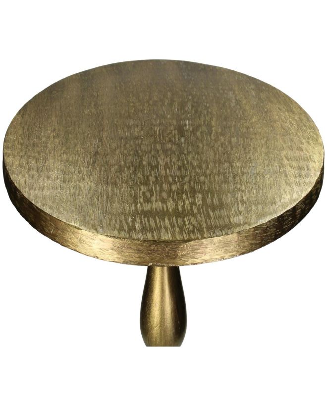 Τραπεζάκι Χρυσό Αλουμίνιο 37x37x56cm