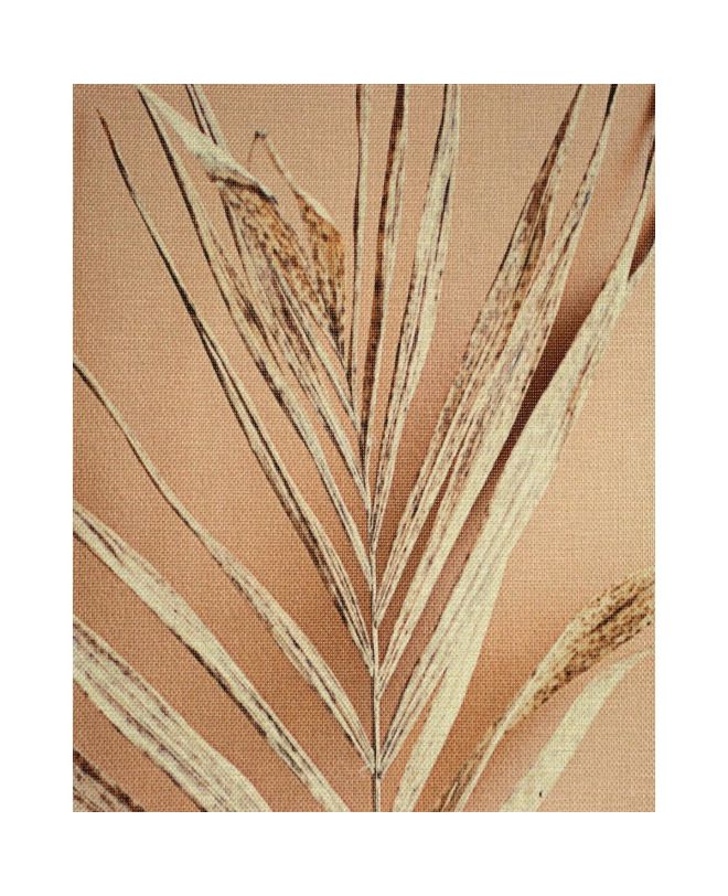 Διακοσμητικό Τοίχου Κρεμαστό Αποξηραμένο Φύλλο Ροδακινί Polyester 83x110cm