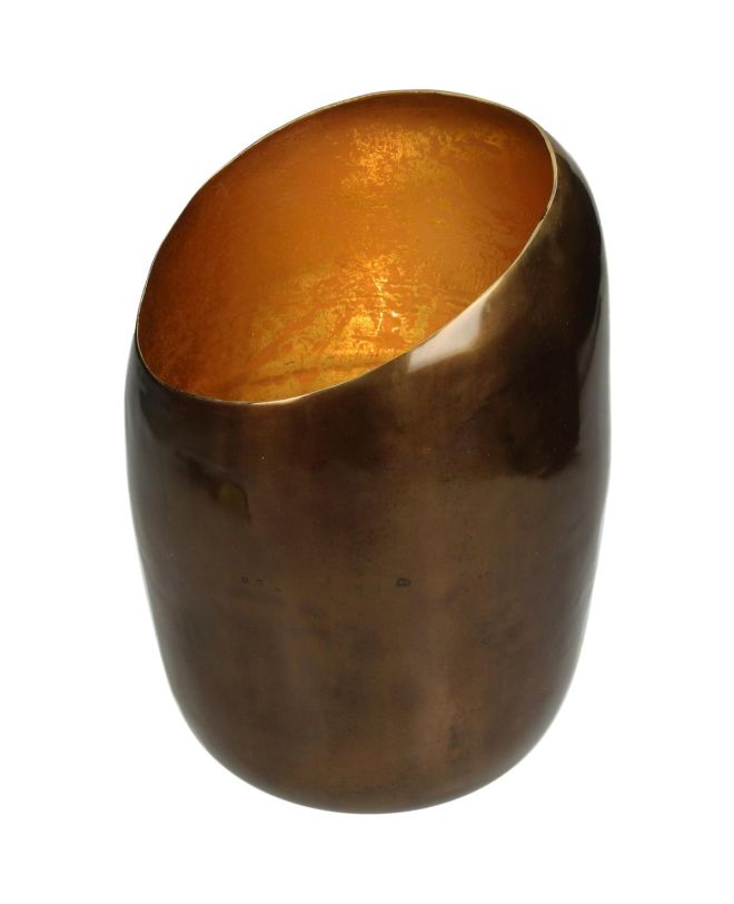Κηροπήγιο ArteLibre Μπρονζέ Αλουμίνιο 13.5x13.5x20cm