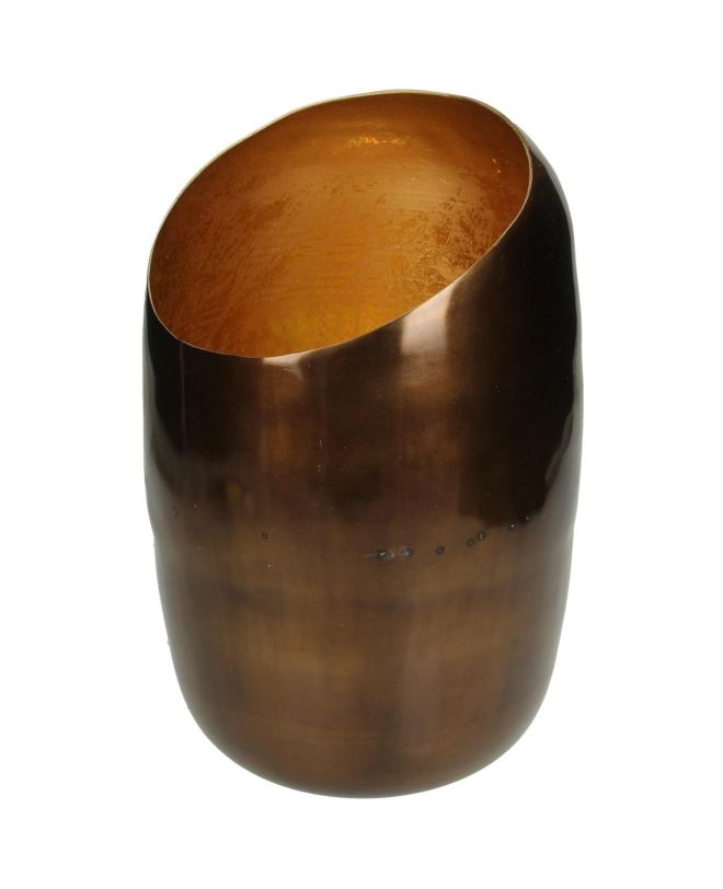 Κηροπήγιο ArteLibre Μπρονζέ Αλουμίνιο 17x17x27cm
