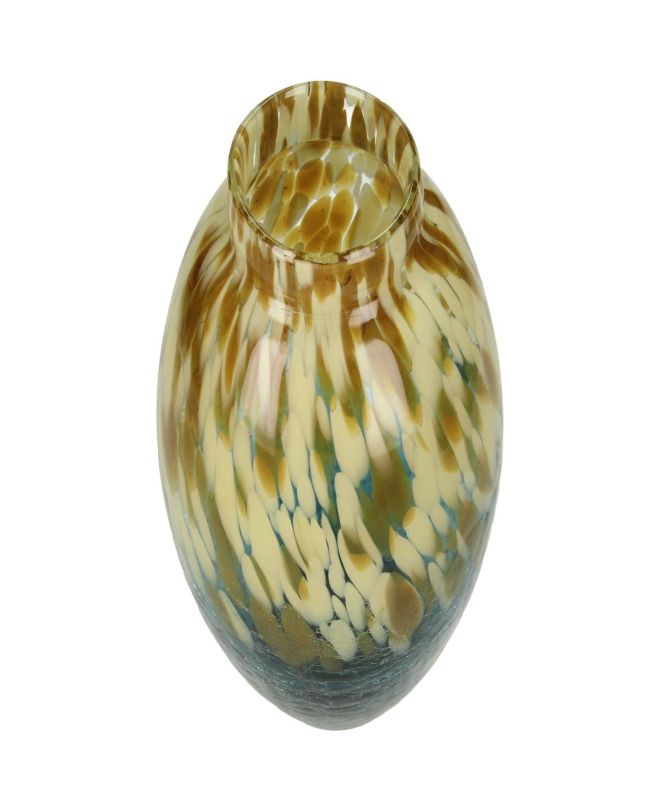 Βάζο Μπλε Γυαλί 17.5x17.5x27.5cm