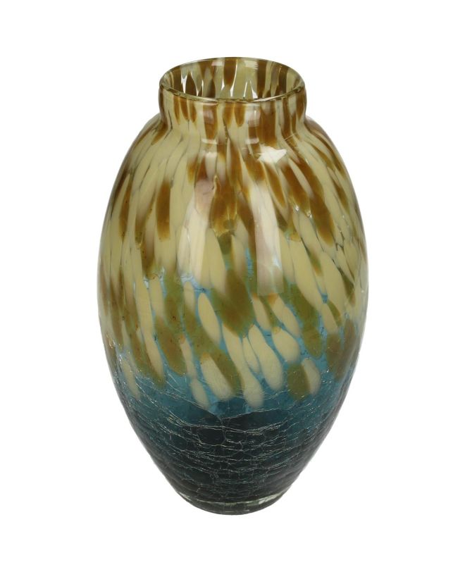 Βάζο Μπλε Γυαλί 17.5x17.5x27.5cm